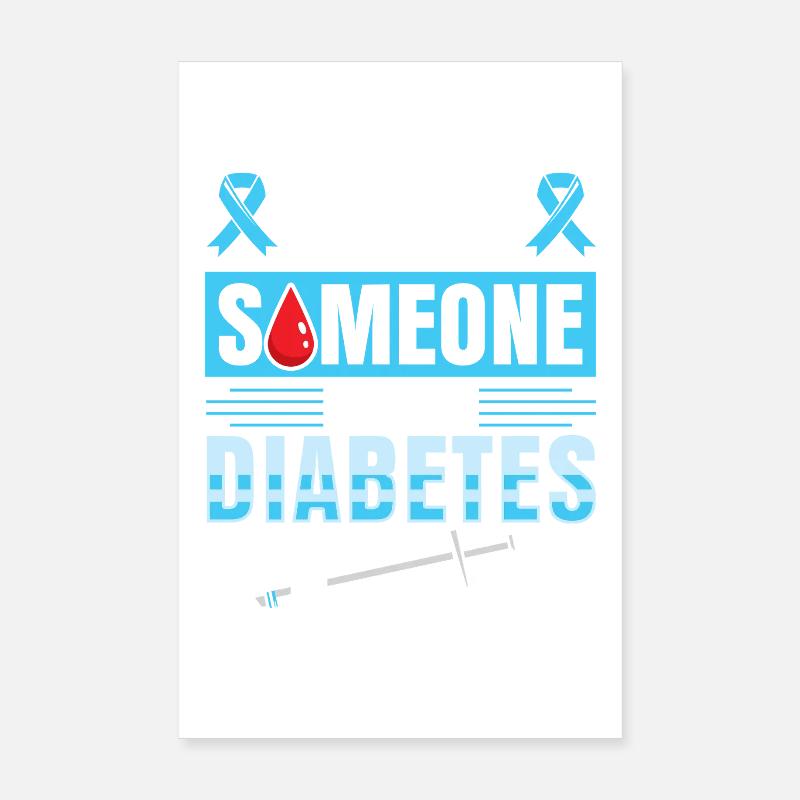 Diabète de type 1 Poster 20 x 30 cm