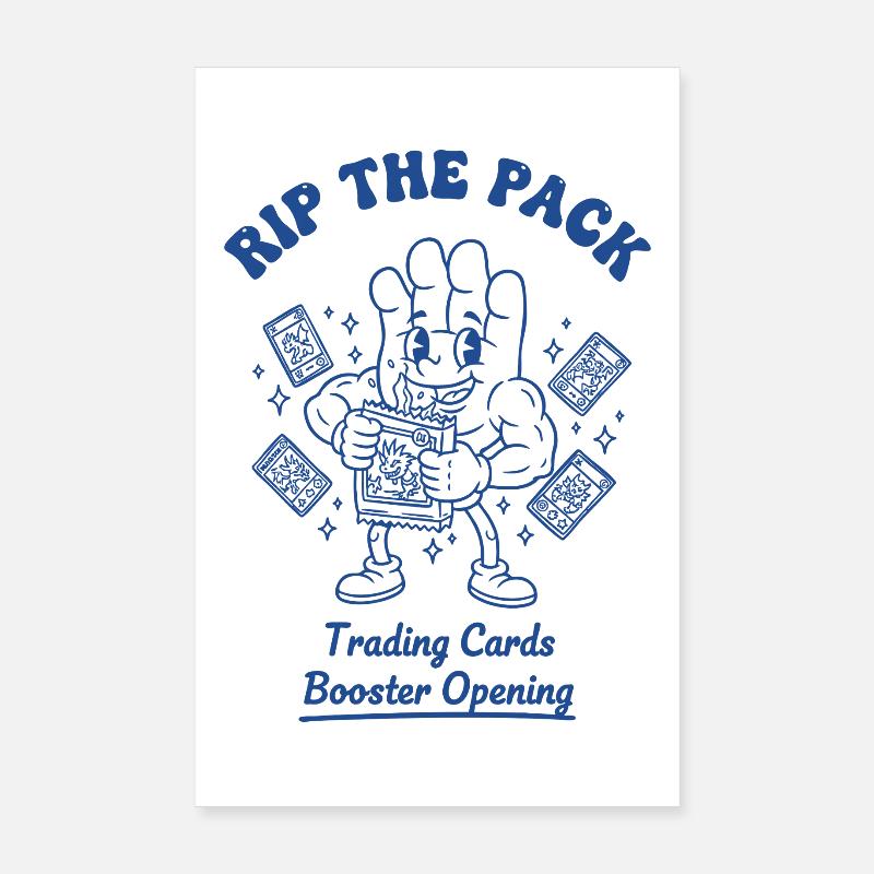 Ouverture du booster de cartes à collectionner Rip The Pack Poster 20 x 30 cm