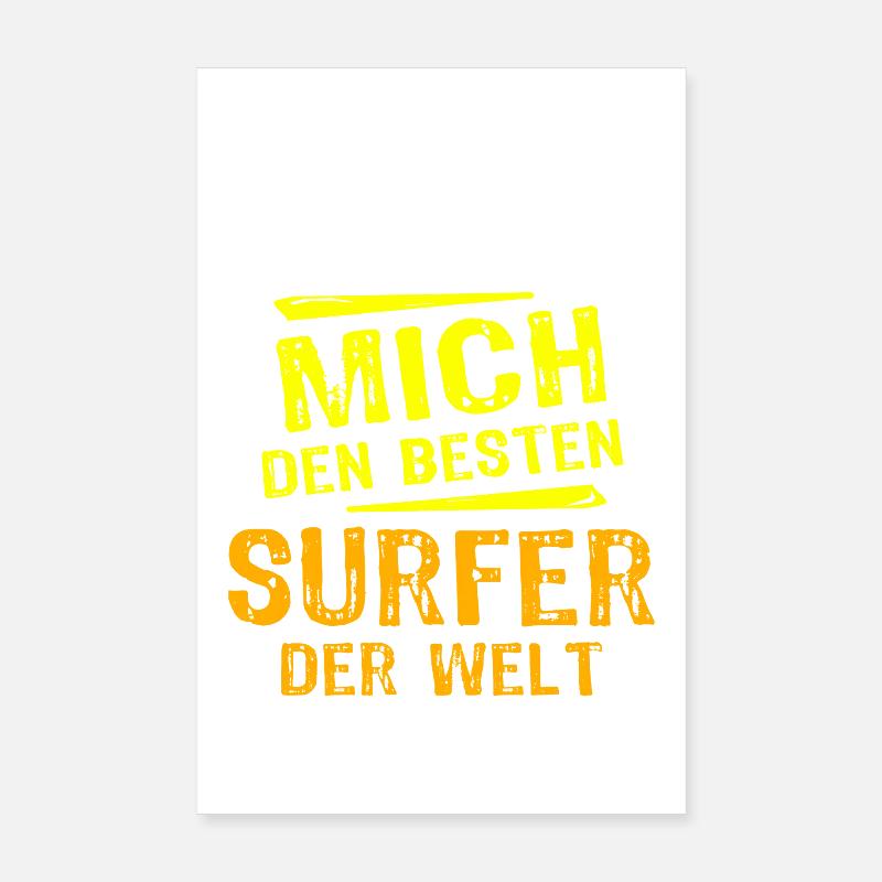 Cadeau Surfeur Poster 20 x 30 cm