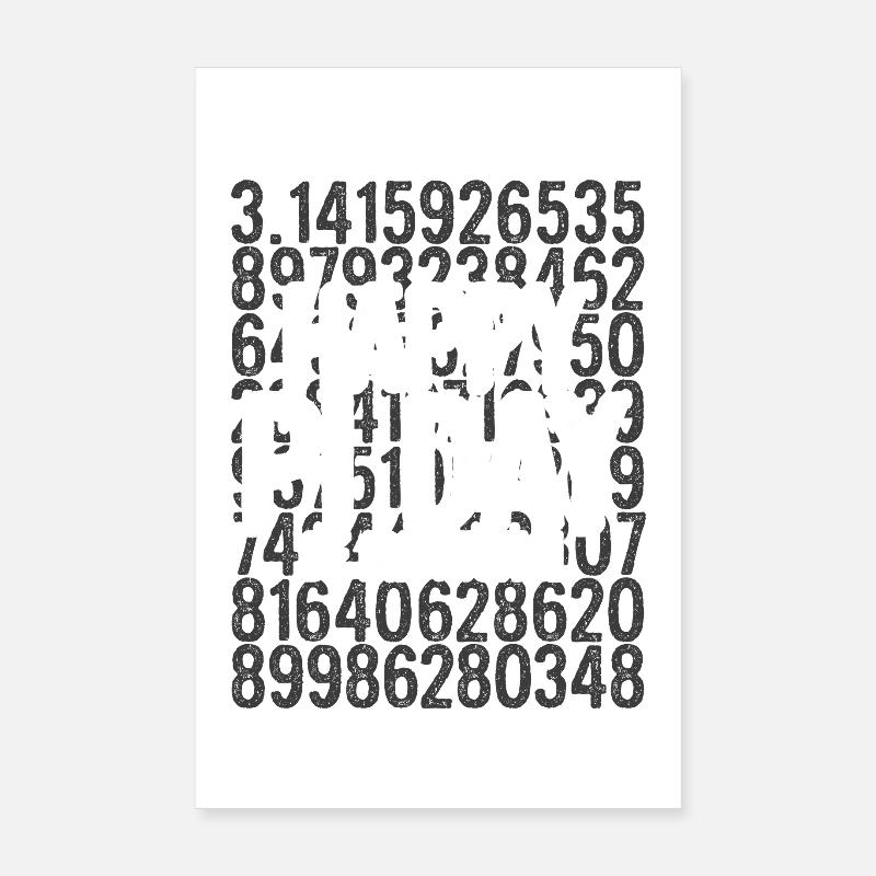 Pi-Tag Be Irrational Poster 20x30 cm