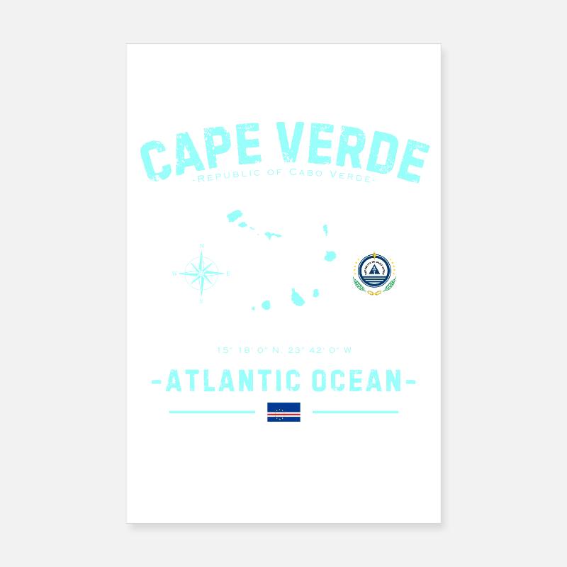 Océan Atlantique du Cap-Vert Poster 20 x 30 cm