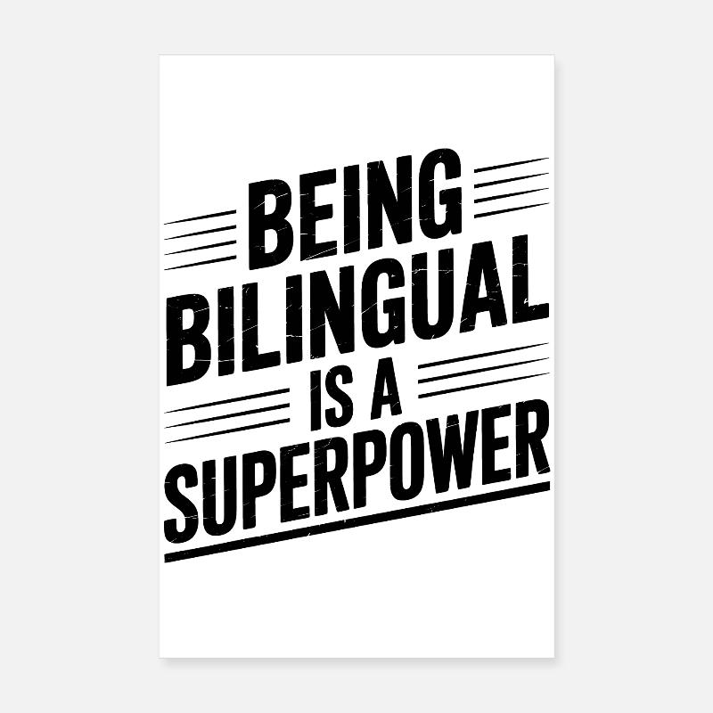 Foreign Language Sayings Funny Foreign Language Gift Poster 8" x 12" (20x30 cm)