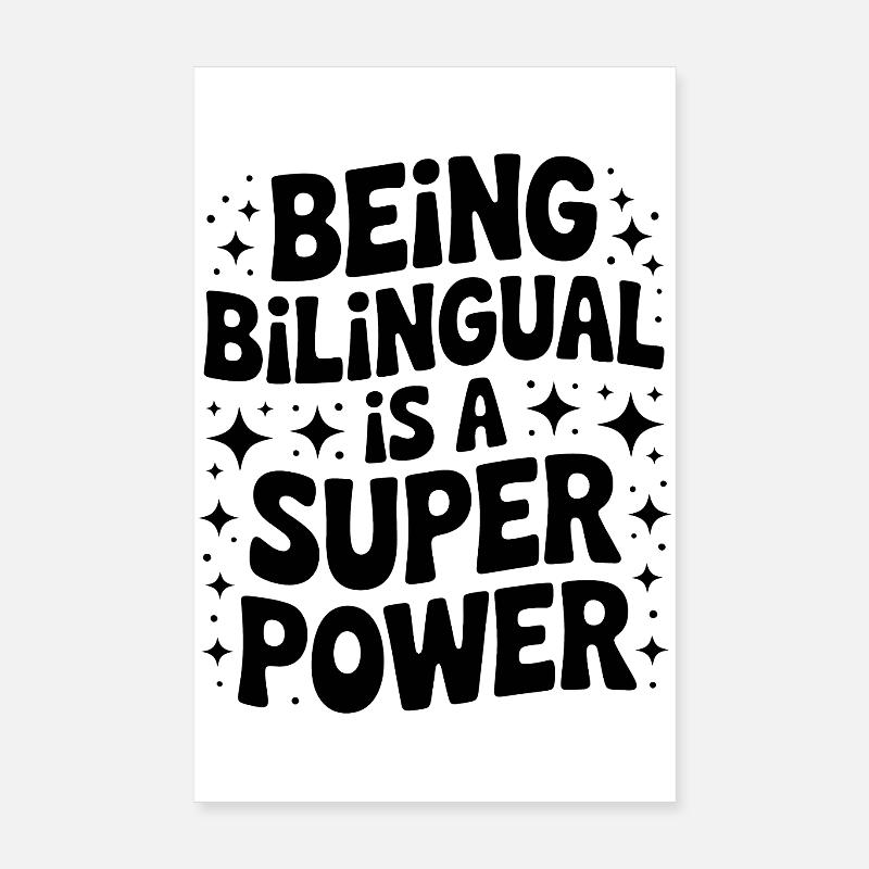 Foreign Language Sayings Funny Foreign Language Gift Poster 8" x 12" (20x30 cm)