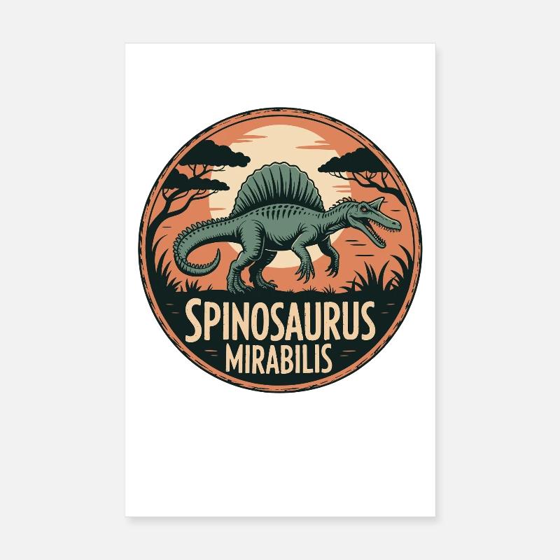 New Spinosaurus Mirabilis 2026 Discovery Poster 8" x 12" (20x30 cm)