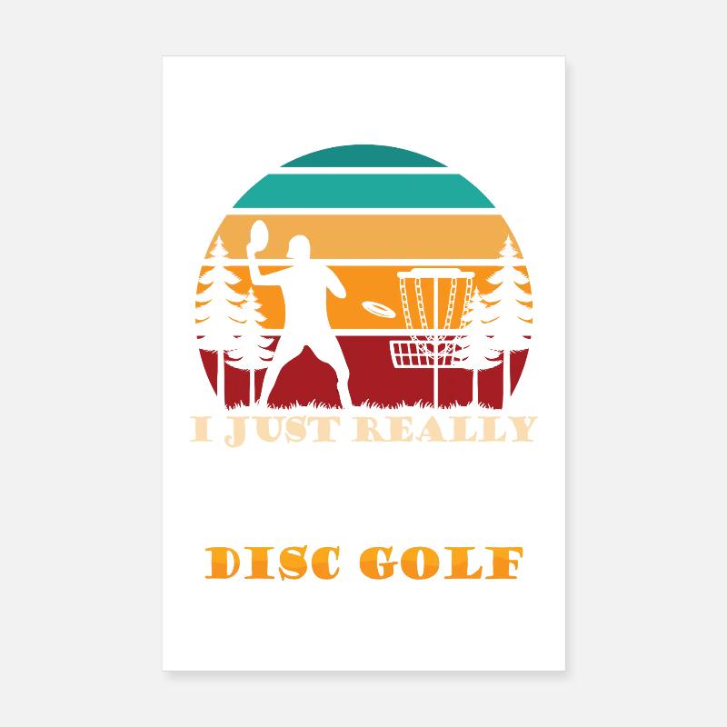 Cadeaux de disc golf Disc Golf Poster 20 x 30 cm