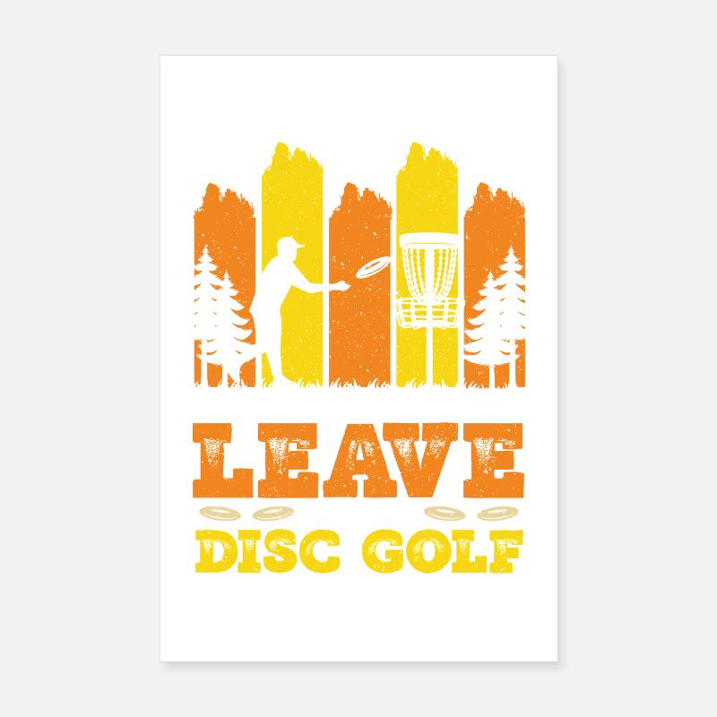 Cadeaux de disc golf Disc Golf Poster 20 x 30 cm