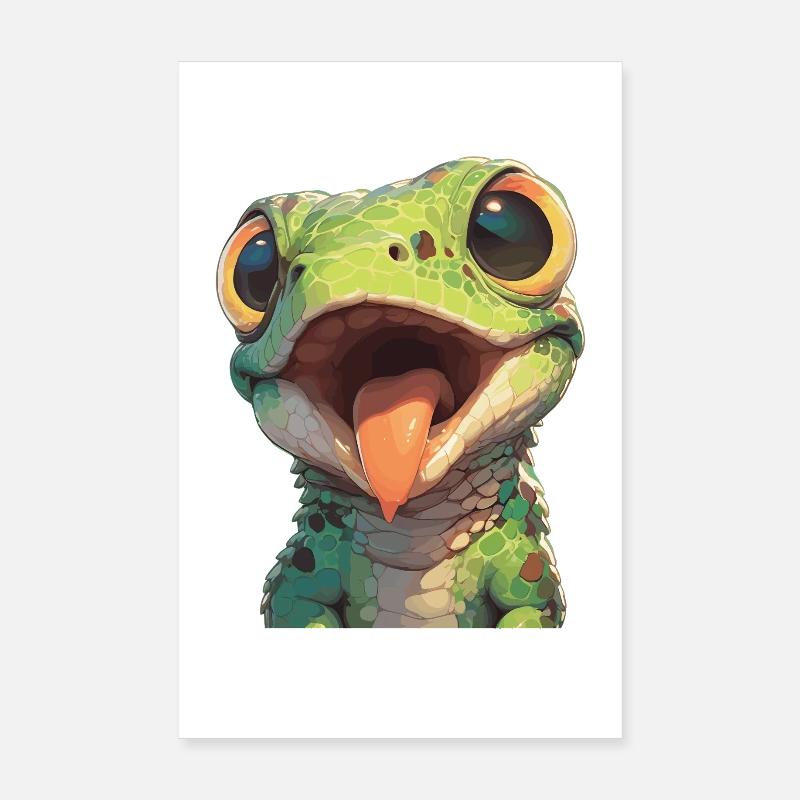Lizards Lizard Poster 8" x 12" (20x30 cm)