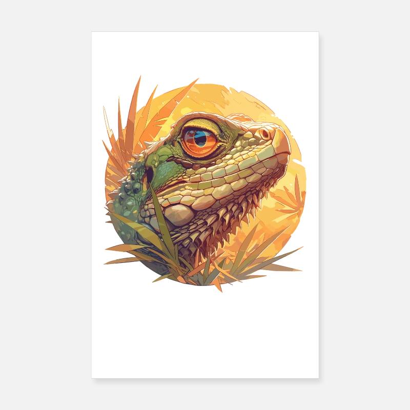 Lizards Lizard Poster 8" x 12" (20x30 cm)