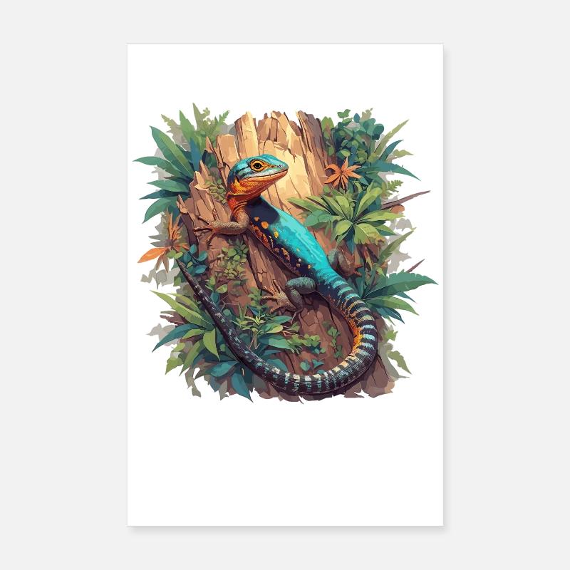 Eidechsen Eidechse Poster 20x30 cm