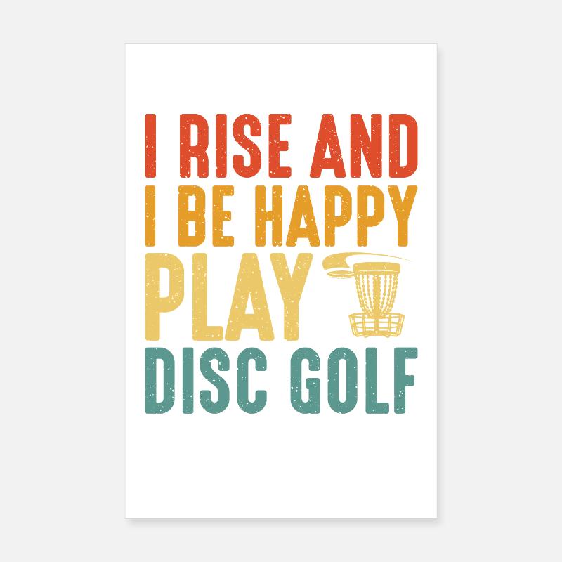 Cadeaux de disc golf Disc Golf Poster 20 x 30 cm