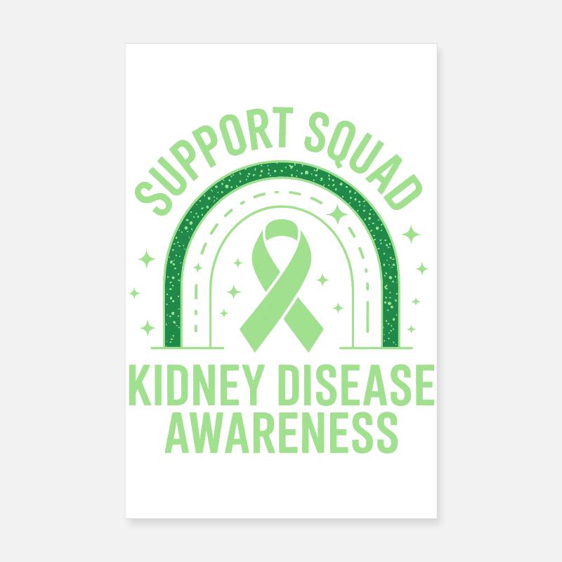 Nierenbewusstsein des Support Squad Poster 20x30 cm