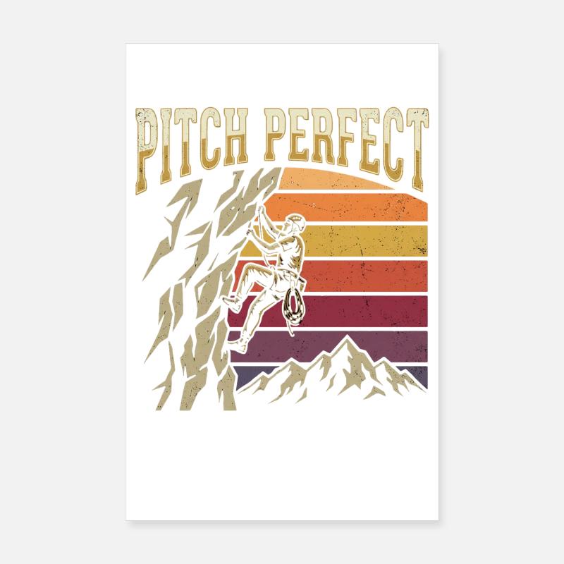 Escalade Parfaite Alpinisme Rétro Poster 20 x 30 cm