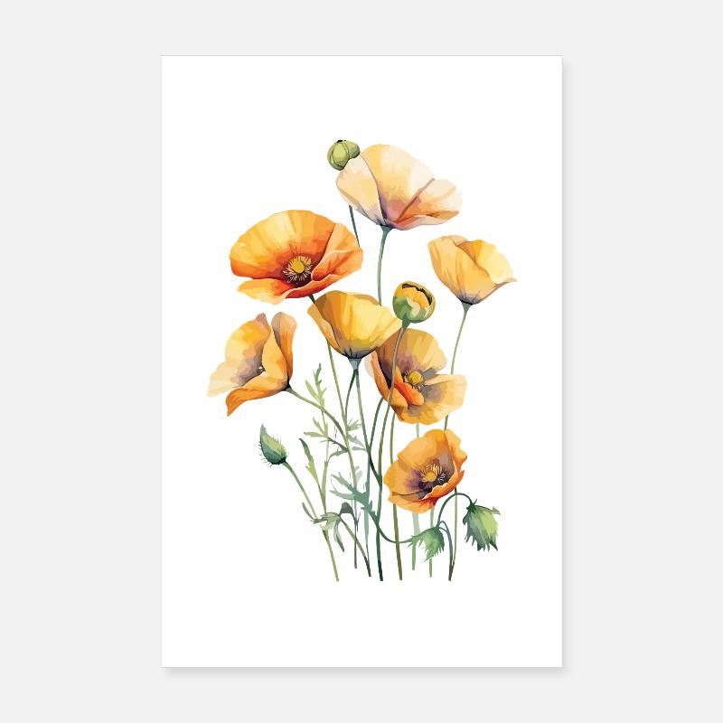 Mohn Poster 20x30 cm