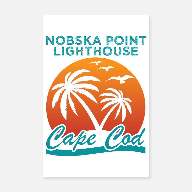 Nobska Lighthouse Cape Cod Shirt Poster 8" x 12" (20x30 cm)