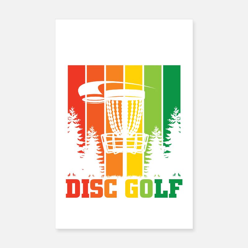 Cadeaux de disc golf Disc Golf Poster 20 x 30 cm