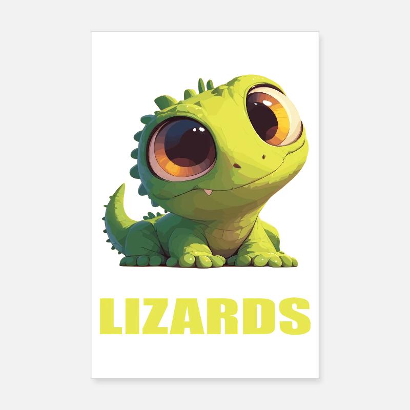 Lizards Lizard Poster 8" x 12" (20x30 cm)