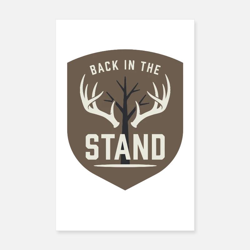 White-tailed hunter White-tail hunting Deer hunting Poster 8" x 12" (20x30 cm)