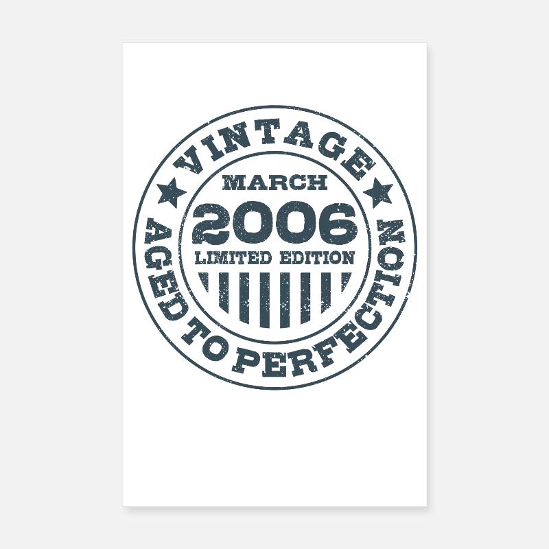 Vintage March 2006 Limited Edition Circle Poster 8" x 12" (20x30 cm)