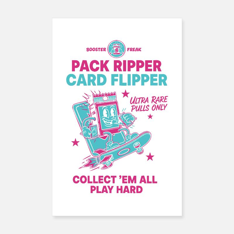 Pack Ripper Card Flipper Ultra Rare Pulls Trading Poster 8" x 12" (20x30 cm)