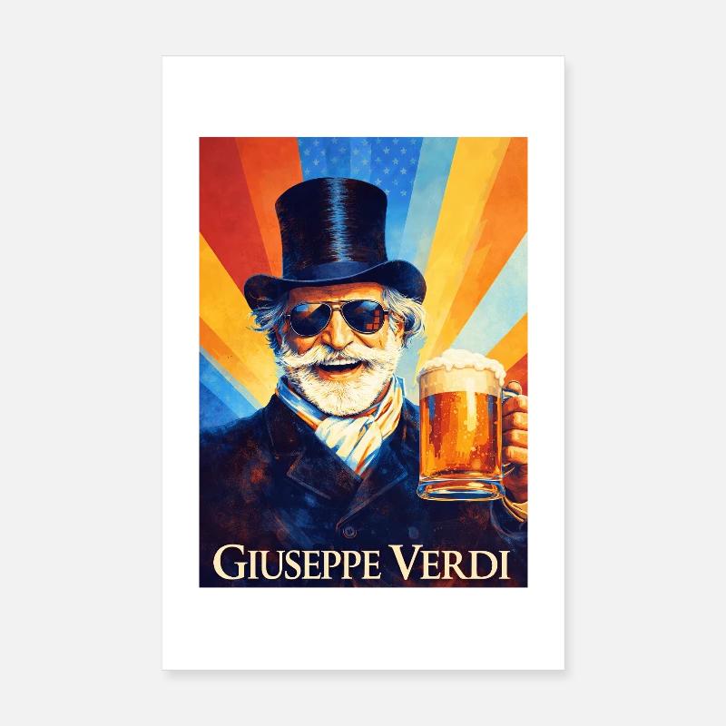 Giuseppe Verdi Poster 20 x 30 cm
