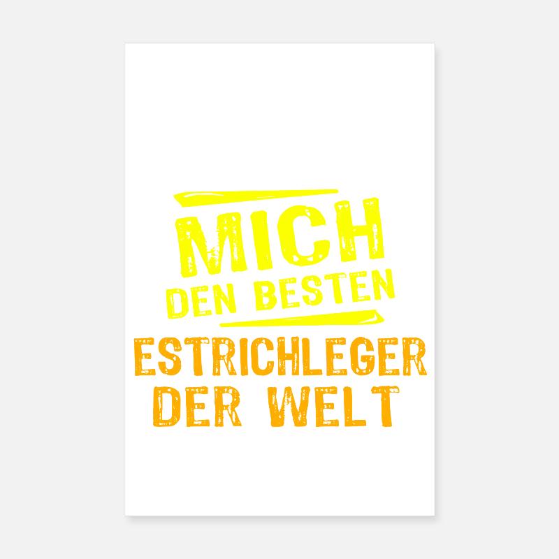 Estrichleger Geschenk Poster 20x30 cm