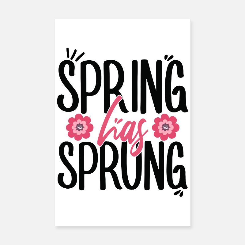 Le printemps est arrivé païen Printemps Équinoxe de mars Poster 20 x 30 cm