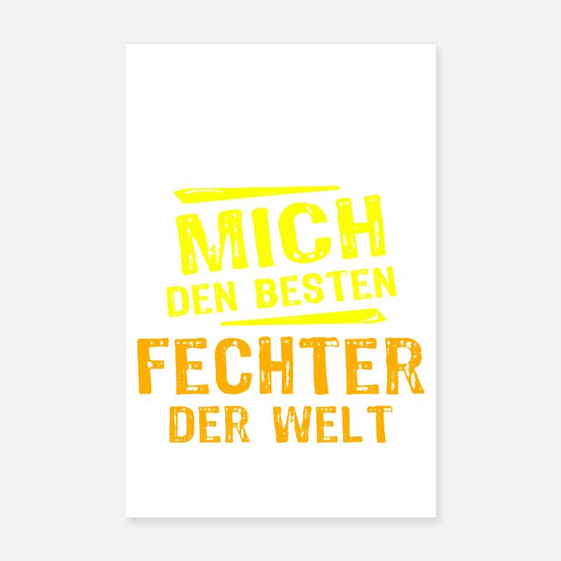 Fechter Geschenk Poster 20x30 cm