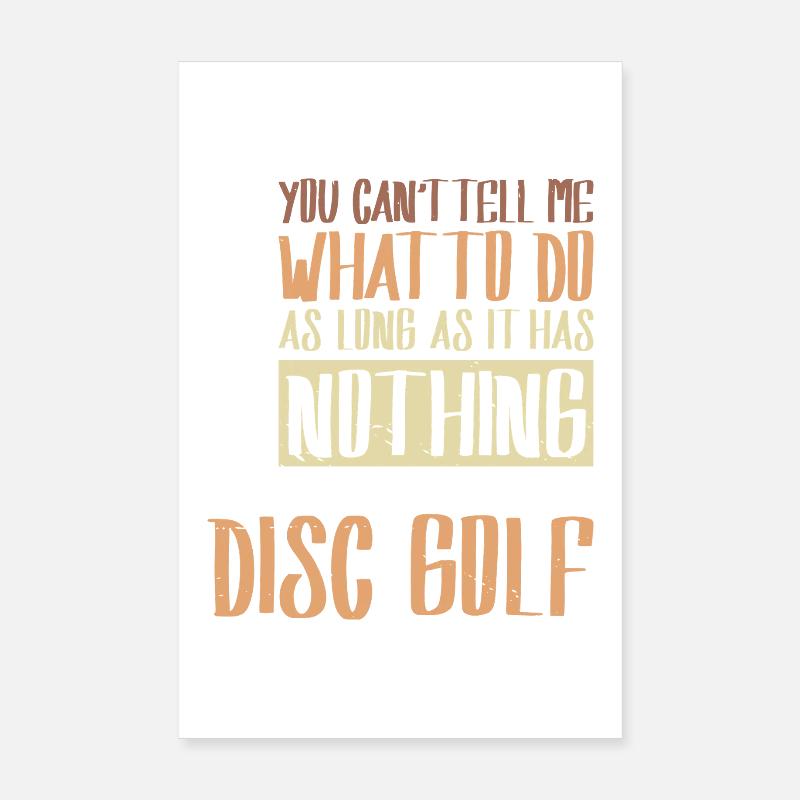 Cadeaux de disc golf Disc Golf Poster 20 x 30 cm