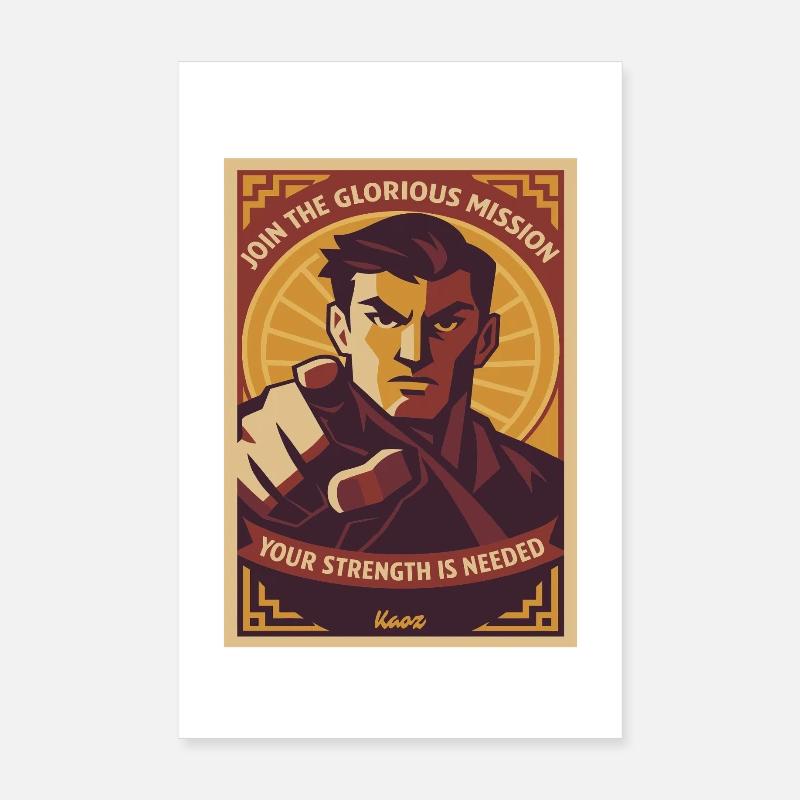 Glorious Mission Hero Poster Poster 20x30 cm