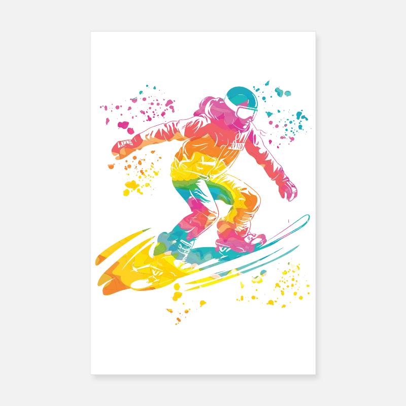 Snowboardeur Snowboard Snowboard Poster 20 x 30 cm