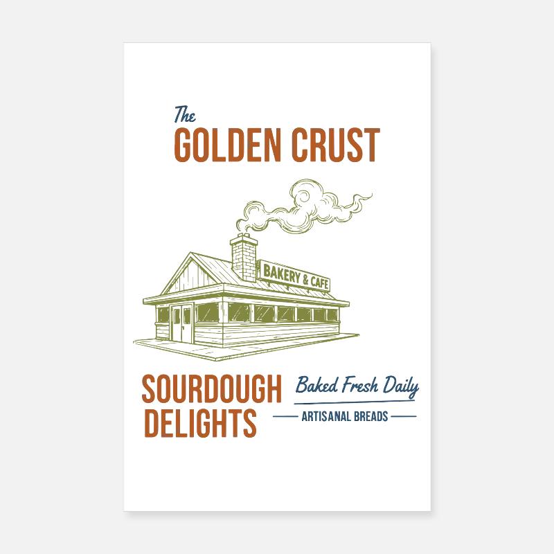 Aesthetics Sourdough Bread Bakery Bakery Poster 8" x 12" (20x30 cm)
