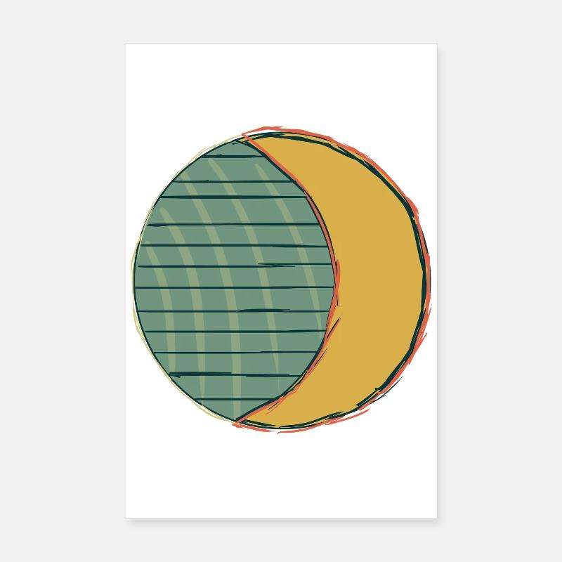 Moon Sun Equinox Occult Easter Blessings Spring Poster 8" x 12" (20x30 cm)