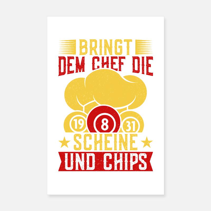 Bingo Game Bringt Dem Chef Die Scheine & Chips Poster 20x30 cm
