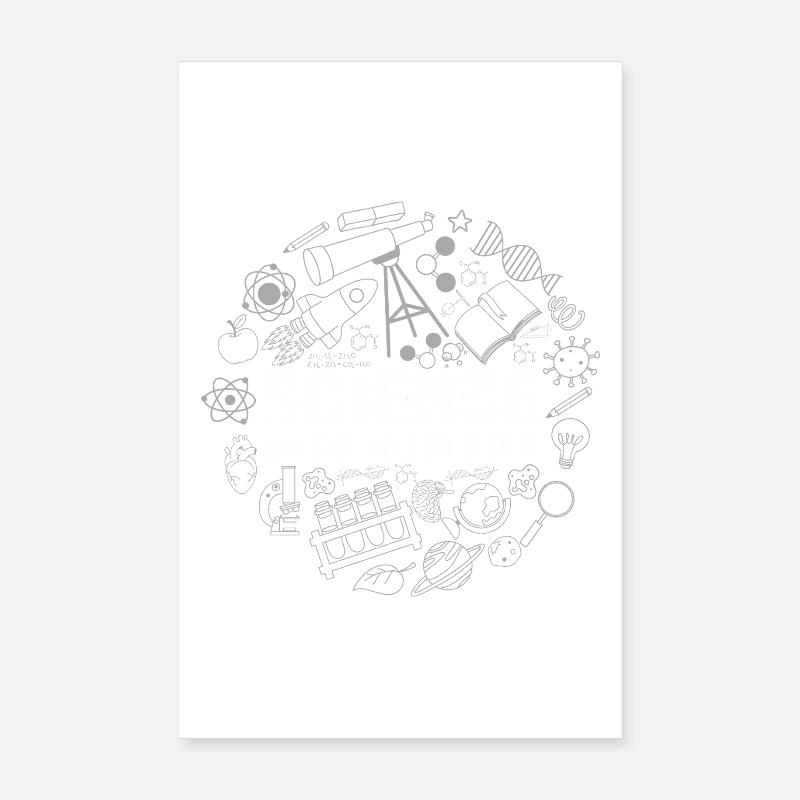 Science and Doodles: Tools and Curiosities Poster 8" x 12" (20x30 cm)