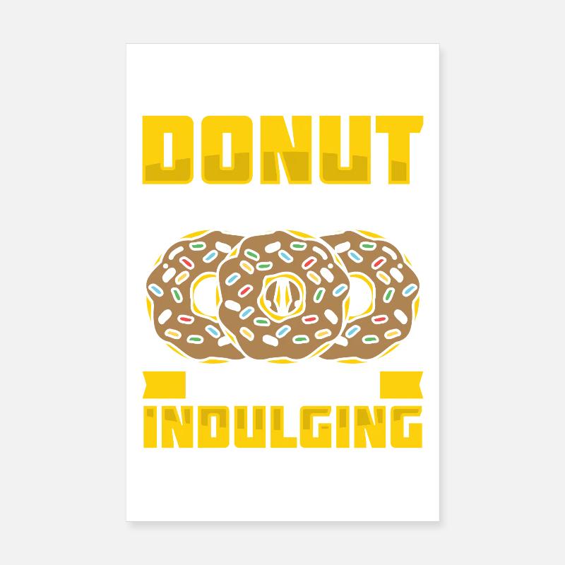 Restauration rapide en donuts Poster 20 x 30 cm