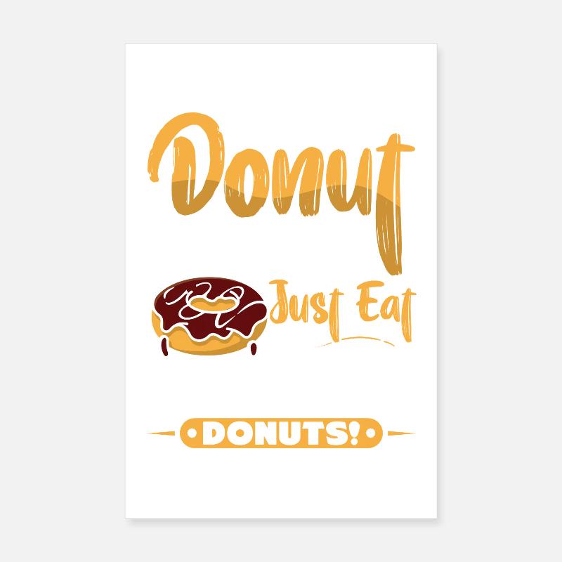 Restauration rapide en donuts Poster 20 x 30 cm