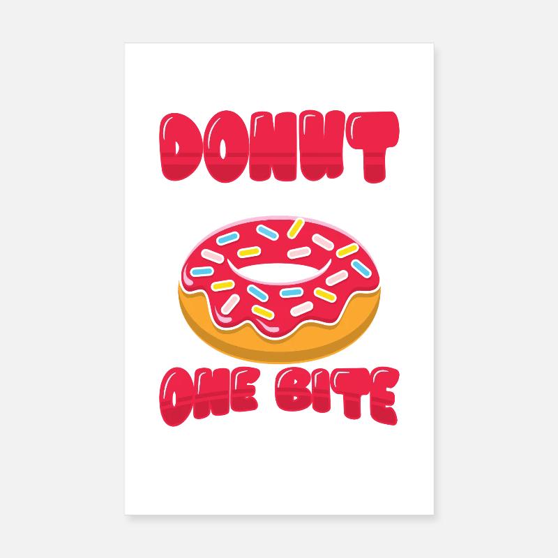 Restauration rapide en donuts Poster 20 x 30 cm