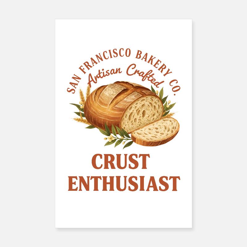 Sourdough Bread Baking Sourdough Starter Crust Poster 20x30 cm