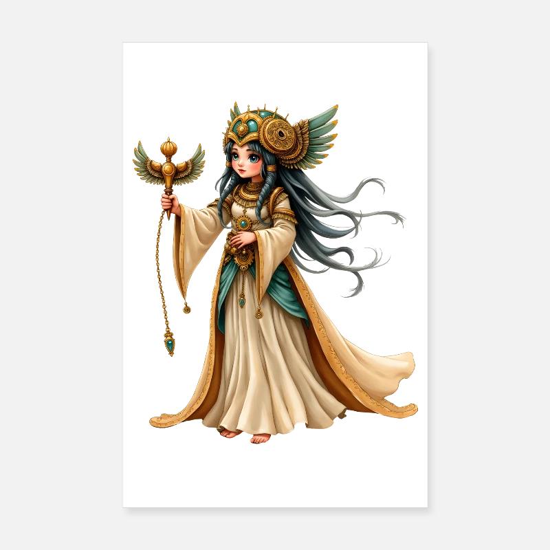 Golden Winged Queen Poster 8" x 12" (20x30 cm)