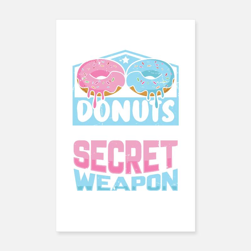 Restauration rapide en donuts Poster 20 x 30 cm