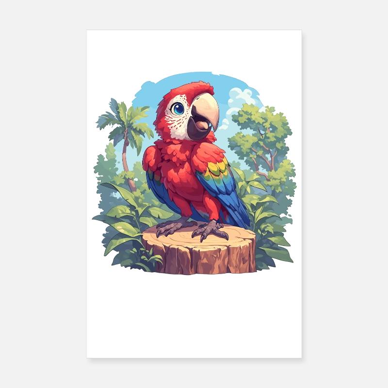 Macaw's Era Poster 8" x 12" (20x30 cm)