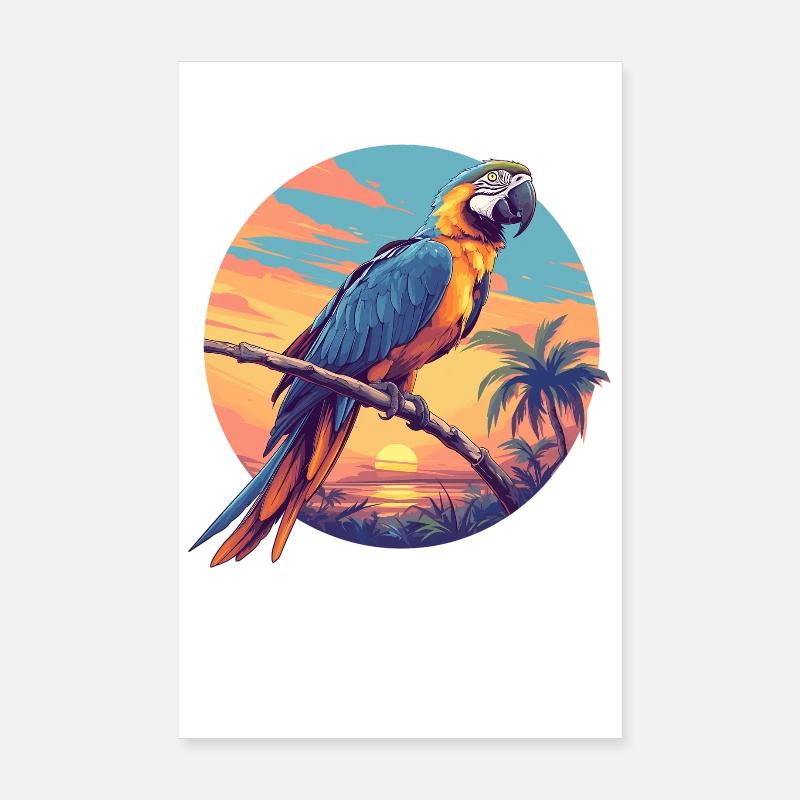 Macaw's Era Poster 8" x 12" (20x30 cm)
