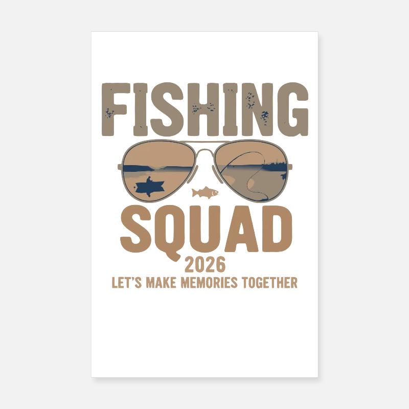 Équipe de pêche 2026 Poster 20 x 30 cm