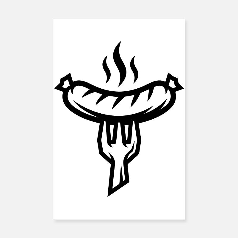 Bratwurst à la saucisse Poster 20 x 30 cm
