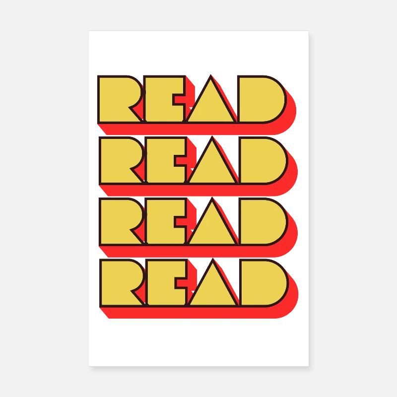 Read Design - Look rétro Poster 20 x 30 cm