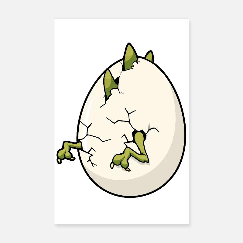 Cracked Egg Bloom Easter Poster 8" x 12" (20x30 cm)