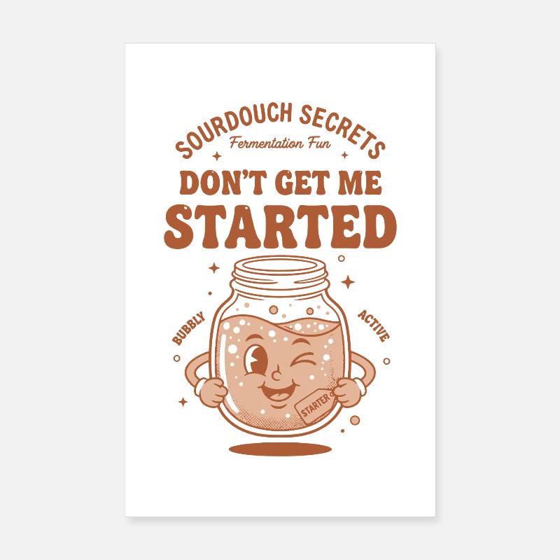 Sauerteigbrot Backer-Starter Poster 20x30 cm