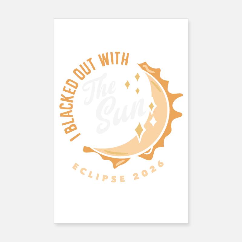 Solar eclipse 2026, August 12 Poster 8" x 12" (20x30 cm)
