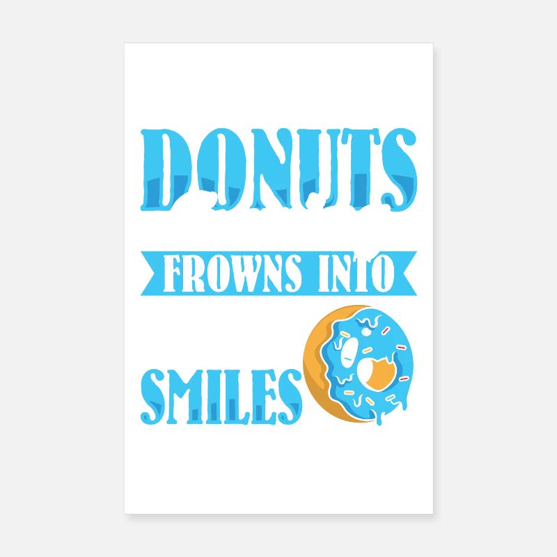 Restauration rapide en donuts Poster 20 x 30 cm