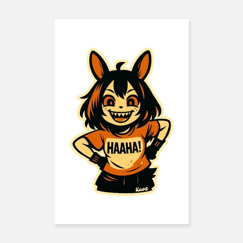 Mitternachts-Schalk-Wolfs-Sprite Poster 20x30 cm